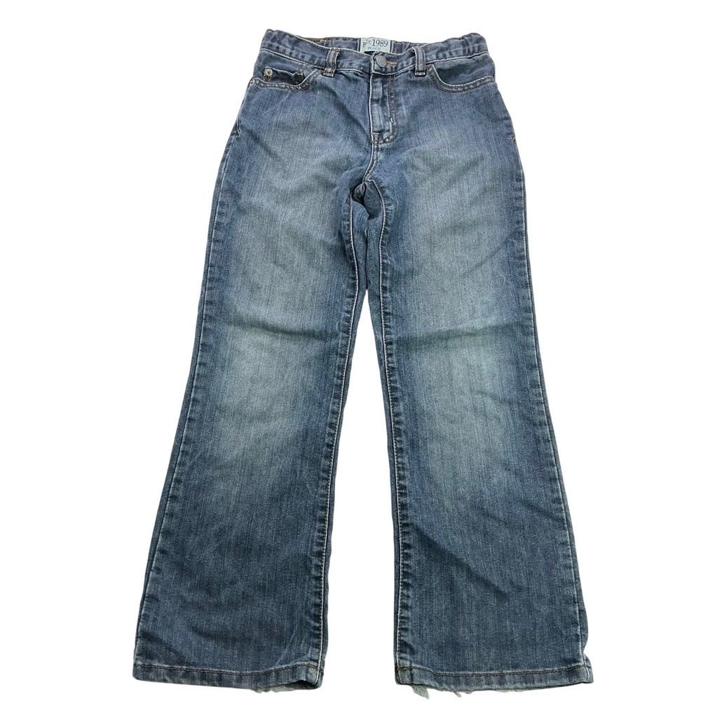 The Children's Place Blue Bootcut Jeans Kids Size 8 Adjustable Waist Denim